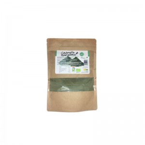 Chlorella + spirulina en polvo bio 200 g Dream Foods
