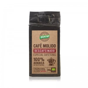 Cafe molido arabica descafeinado bio 250g Biocop