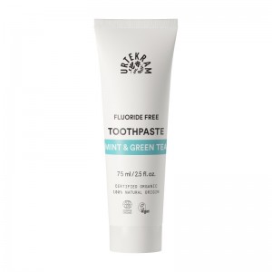 Dentifrico de menta y te verde bio 75ml Urtekram