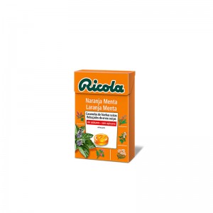 Caramelos de naranja menta sin azucar 50 g Ricola