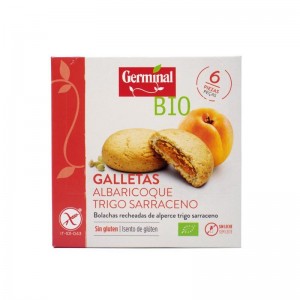 Galletas sin gluten de trigo sarraceno con albaricoque bio 200g Germinal Galletas sin gluten de trigo sarraceno con albaricoque bio 200g Germinal