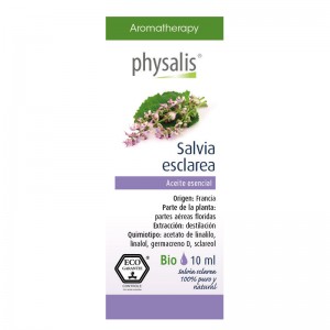 Aceite esencial de salvia esclarea bio 10ml Physalis
