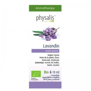 Aceite esencial de lavandin bio 10 ml Physalis Aceite esencial de lavandin bio 10 ml Physalis