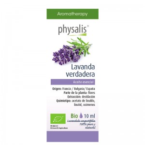 Aceite esencial de lavanda verdadera bio 10 ml Physalis Aceite esencial de lavanda verdadera bio 10 ml Physalis