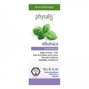 Aceite esencial de albahaca (basilico) bio 10ml Physalis Aceite esencial de albahaca (basilico) bio 10ml Physalis
