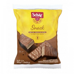 Snack barritas de chocolate 3x35g Schar Snack barritas de chocolate 3x35g Schar
