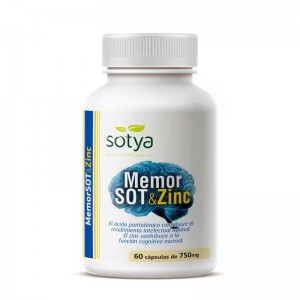 MemorSot&Zinc 750mg 60 capsulas Sotya