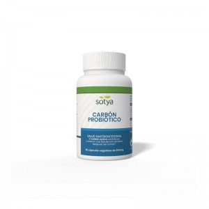 Carbon activo con probioticos 550mg 90 capsulas Sotya Carbon activo con probioticos 550mg 90 capsulas Sotya