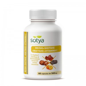 Reishi, maitake y shiitake 560mg 60 capsulas Sotya Reishi, maitake y shiitake 560mg 60 capsulas Sotya