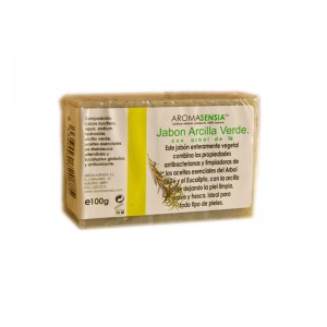 Jabon de arcilla verde y arbol del te 100 g Aromasensia