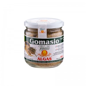 Gomasio con algas en bote de vidrio bio 160 g Vegetalia