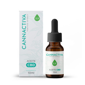 Aceite CBD Cannabidiol 2.5% 10ml Cannactiva