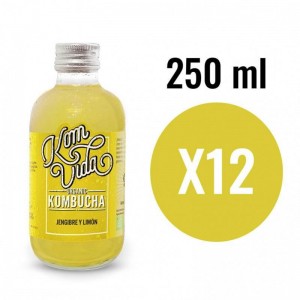 Kombucha Jengibre y Limón (Gingervida) Bio 12x250ml Komvida Kombucha Jengibre y Limón (Gingervida) Bio 12x250ml Komvida