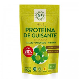 Proteina de guisante en polvo Bio 250g Sol Natural Proteina de guisante en polvo Bio 250g Sol Natural