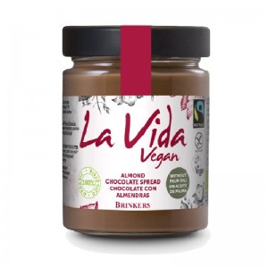 Crema de chocolate con almendras Bio 270g La Vida Vegan