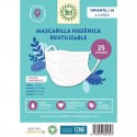 Mascarilla Algodon Organico Higienica reutilizable INFANTIL/L Sol Natural