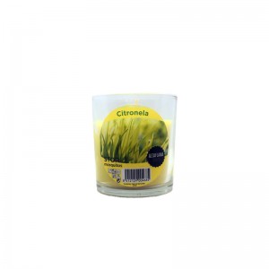 Vela citronela Stop Mosquitos vaso de cristal altaflama 75x70mm Roura