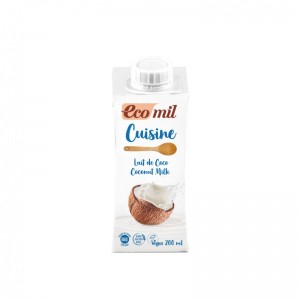 Crema para cocinar de coco cuisine Bio 200ml Ecomil