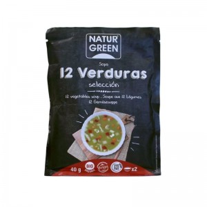 Sopa de 12 verduras sobre 40g Naturgreen