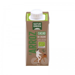 Bebida de arroz con cacao y calcio bio 200ml Naturgreen
