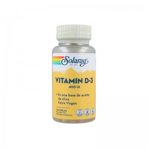 Vitamina D3 400UI 120 perlas Solaray