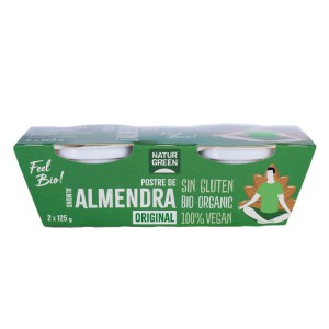 Postre de almendra bio 2x125g Naturgreen Postre de almendra bio 2x125g Naturgreen
