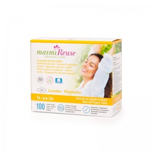 Compresa de tela con alas lavable Dia Bio Masmi