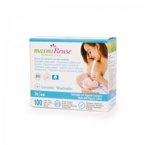 Discos de lactancia de tela lavable Bio Masmi