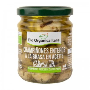Champiñones enteros a la brasa en aceite Bio 190g Organica Italia