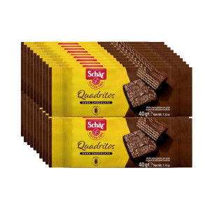 Quadritos barquillos de chocolate 20x40g Schar Quadritos barquillos de chocolate 20x40g Schar