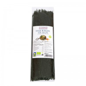 Espaguetti integral con algas tierra y mar bio 250g Algamar