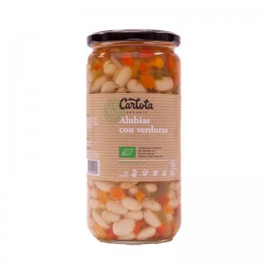 Alubias con verduras Bio 720g Carlota Organic
