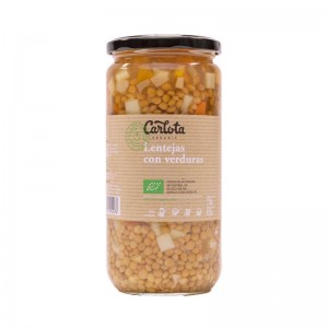 Lentejas con verduras Bio 720g Carlota Organic