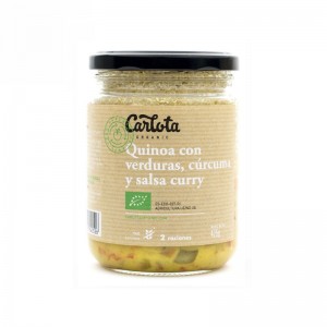 Quinoa con verduras curcuma y curry 425g Carlota Organic