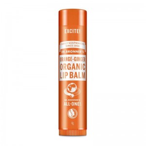 Balsamo labial de naranja y jengibre bio Dr. Bronner's