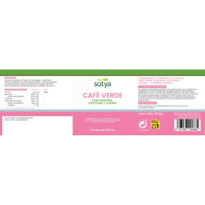 Cafe verde, garcinia, chitosan y cromo 650mg 90 capsulas Sotya
