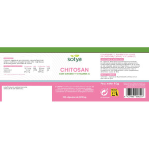 Chitosan 600mg 100 capsulas Sotya