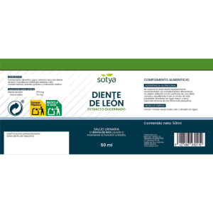 Extracto glicerinado de diente de leon 50ml Sotya