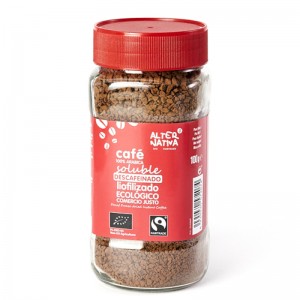 Cafe soluble descafeinado liofilizado bio 100 g Alternativa 3