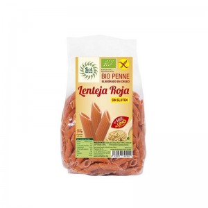 Penne lenteja roja con lino bio sin gluten 250g Sol Natural