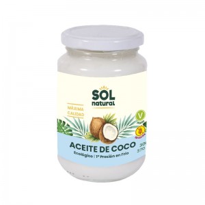 Aceite de coco virgen extra bio 370ml Sol Natural