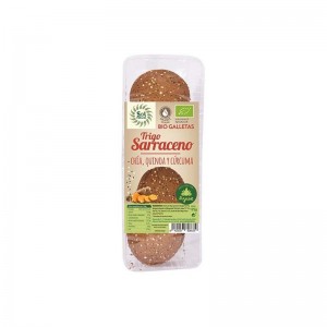 Galletas sarraceno chia quinoa curcuma 175g Sol Natural