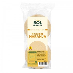 Tortitas de arroz yogur y naranja s/g bio 100g Sol Natural