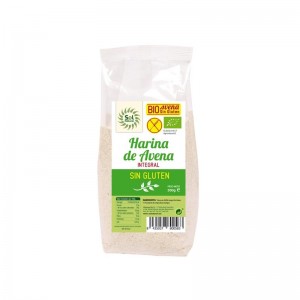 Harina de avena integral molida sin gluten bio 500g Sol Natural