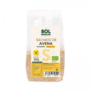 Salvado de avena sin gluten bio 300g Sol Natural