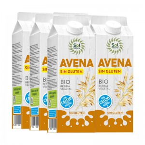 Bebida de avena sin gluten bio 6x1 L Sol Natural