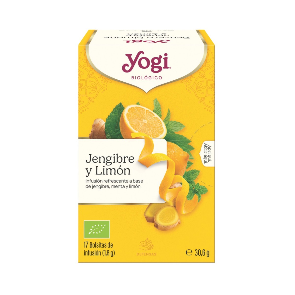 Jengibre y limón BIO · 17 infusiones — Yogi Tea