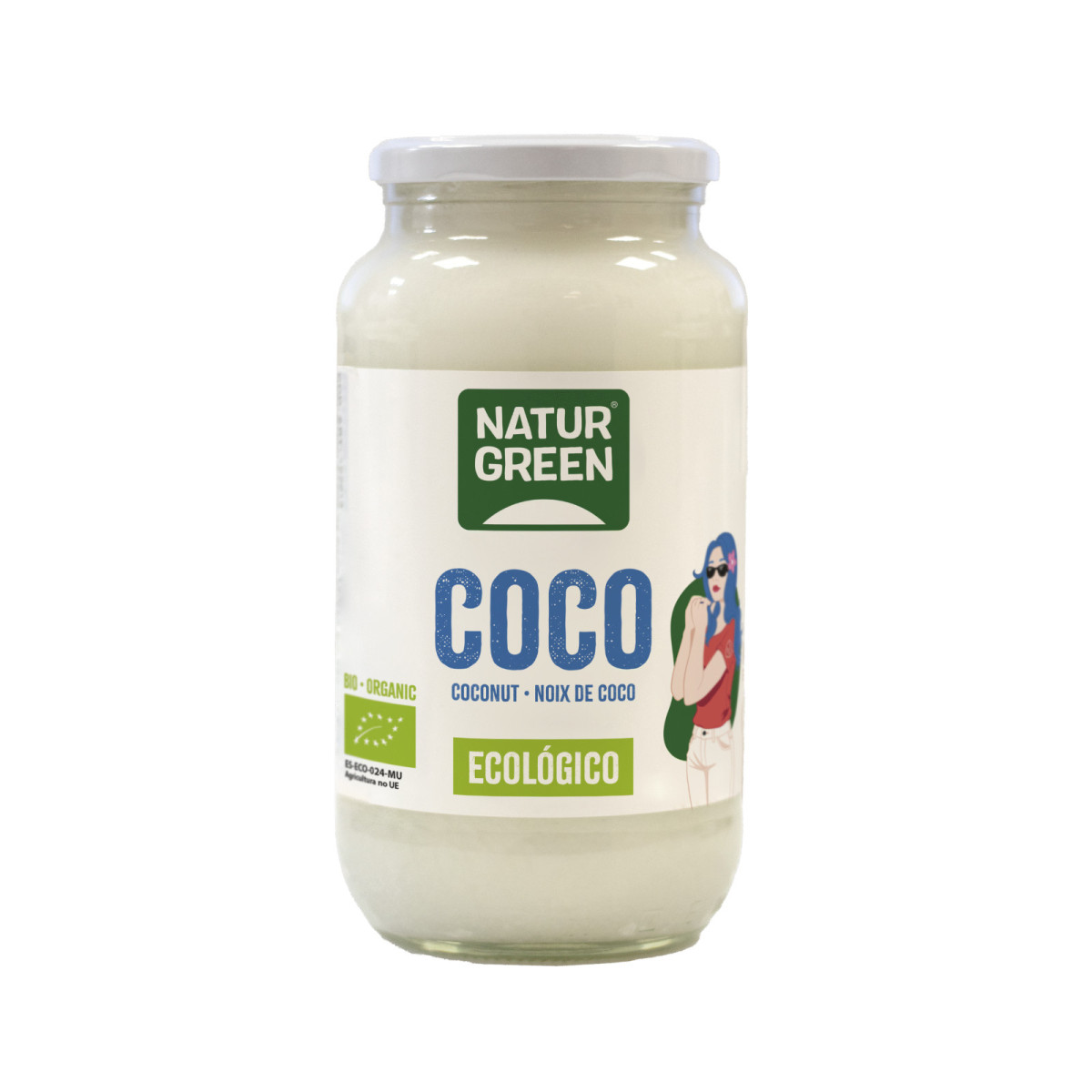 Grasa de coco Bio 860ml-800gr Naturgreen