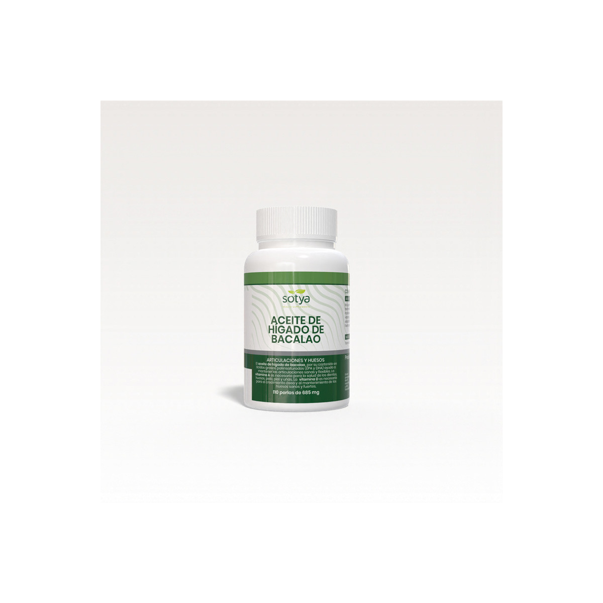 Aceite de higado de bacalao 685mg 110 perlas Sotya