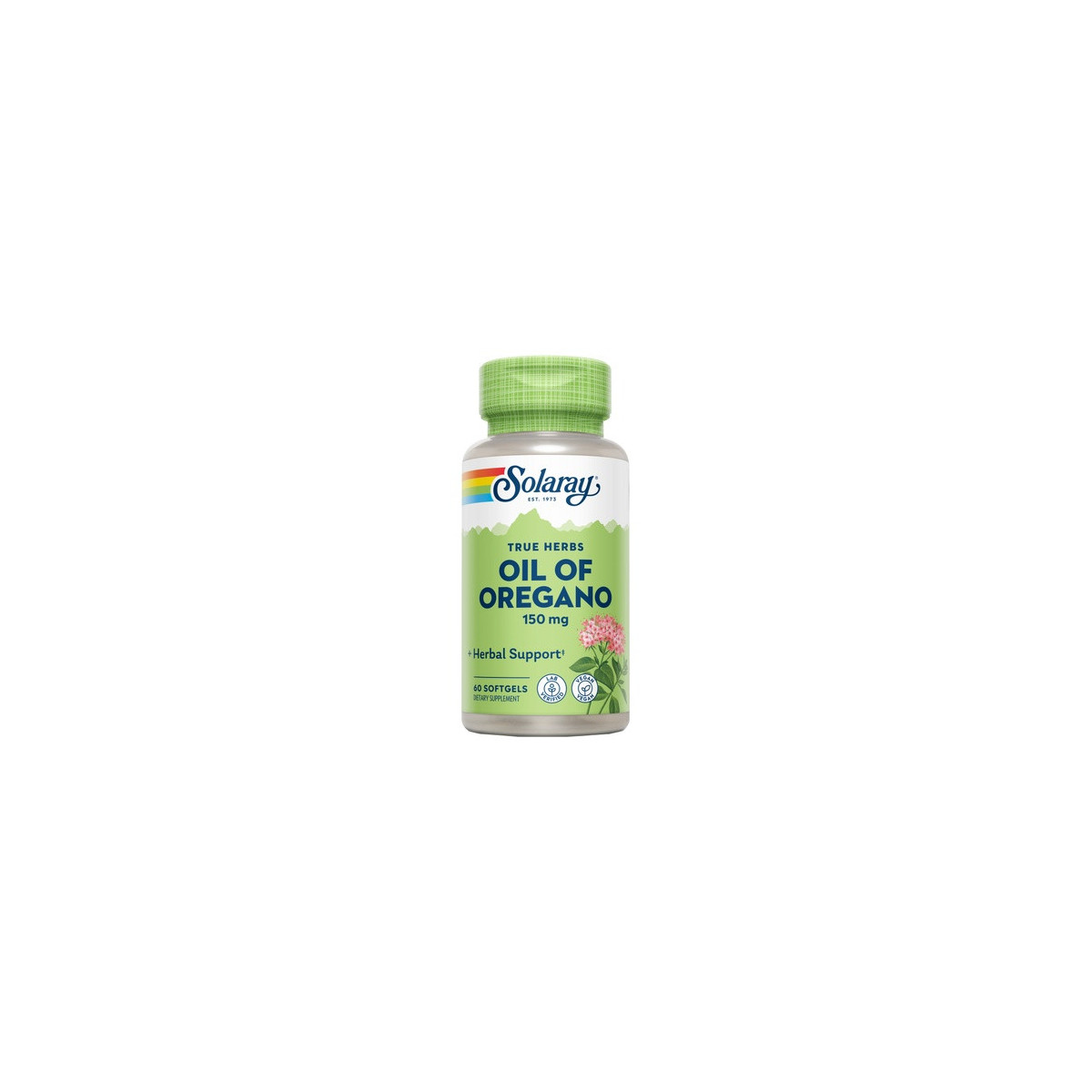 Aceite de oregano 150mg 60 perlas Solaray